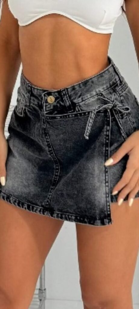 Short pollera jean  - Art. 0044